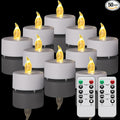 LED Tea Light Flameless Candles with Remote Control Flickering Tealight Long Lasting, Battery Operated with Timer for Halloween Home Decoration Seasonal &Festival Celebration WarmYellow (50pcs)