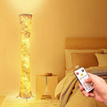 LED 3 Color Temperature Floor Lamp, 61'' Dimmable Round Standing Lamps with Foot Switch, APP & Remote Control, Timer Setting, Modern LED Corner Lamp for Living Room Bedroom