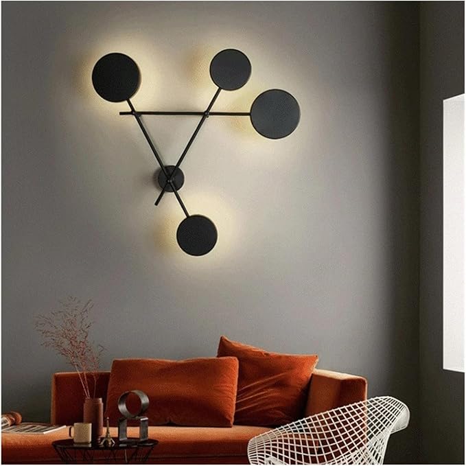 LED Wall Lamp Living Room Decoration Minimal Lamp Interior Wall Light Fixture Bedroom Wall Decoration Indoor Lighting for Home,Natural Style