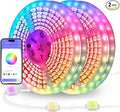 Nexillumi LED Lights for Bedroom 130 ft (2 Rolls of 65.6ft) Music Sync Color Changing Led Strip Lights (APP+Remote Control)，Permanent Outdoor Lights for House Christmas All Holiday Decorations