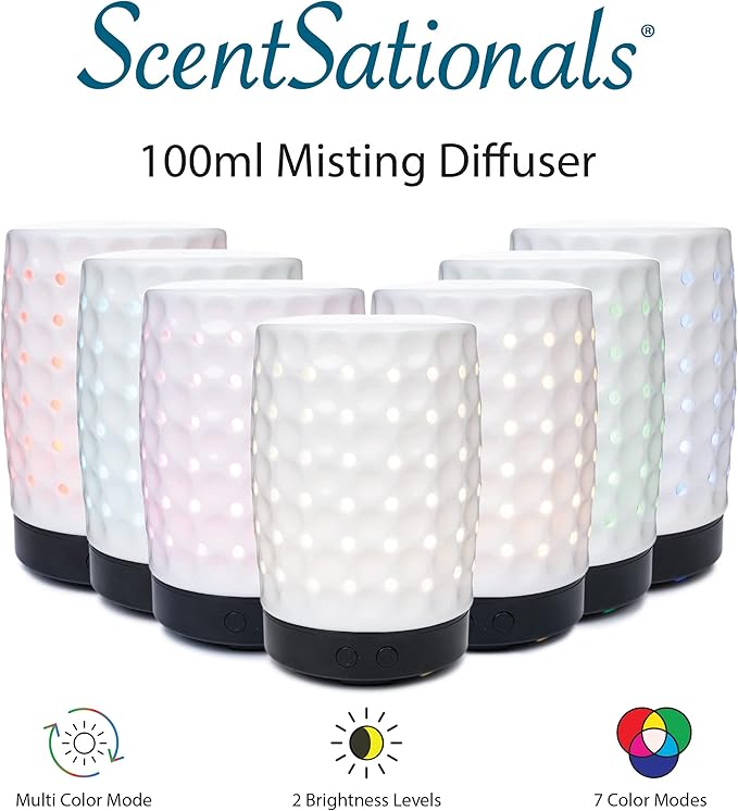 Scentsationals Eclectic Diffuser Collection 100ML - Scented Essential Oils - Classic Aromatherapy Scent User - Electric Fragrance Home Air Freshener Decor for Office Desk and Home (Revive)