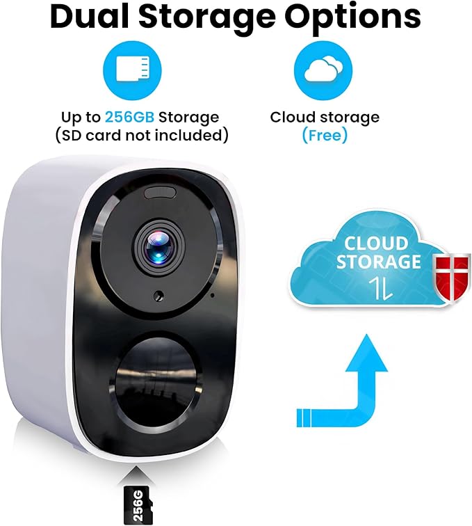 2026 Upgraded 2K Security Cameras Wireless Outdoor (2 Pack), Free Cloud Storage, Long Battery Life, AI Motion Detection, Spotlight & Siren, Waterproof, WiFi Surveillance Outdoor Camera with 2-Way Talk