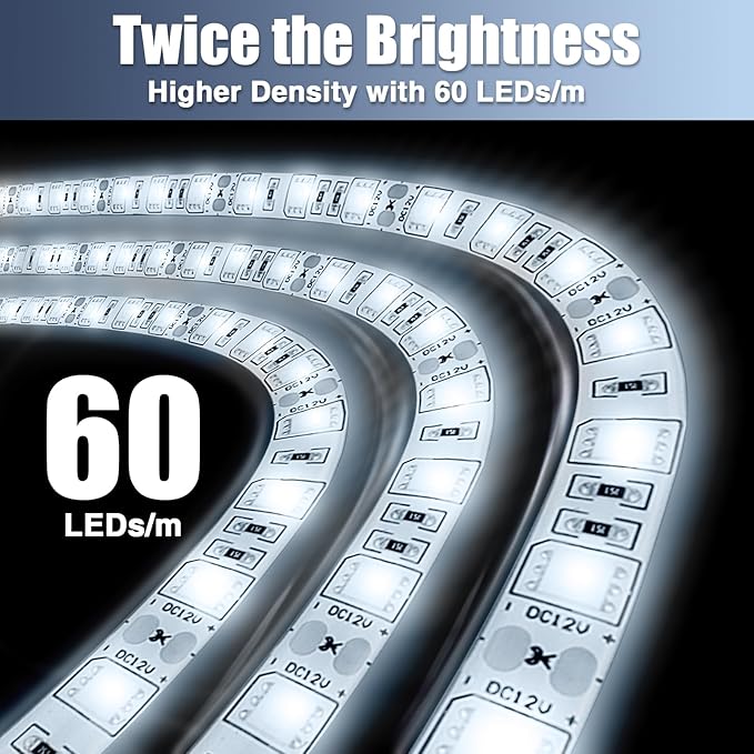 LED Boat Strip Lights - 32.8ft (2 Rolls) Waterproof Pontoon, Kayak, Cabin, Deck & Navigation Lights (White)