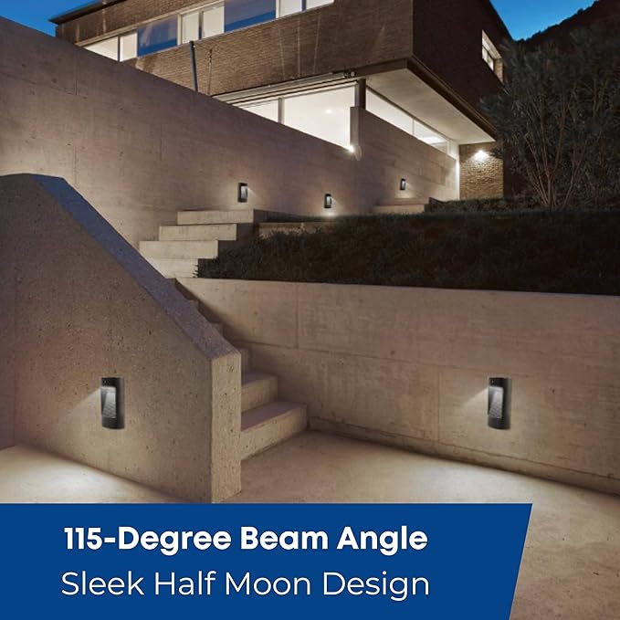 Feit Electric Dusk to Dawn Outdoor Wall Sconce, 12W Half Moon Wall Mount Light Fixture, Integrated LEDs, UV Protected, Weatherproof, 250 Lumens, 5000k Daylight, Hardwired, Bronze S8PHMWM/850/DD/BZ/HD