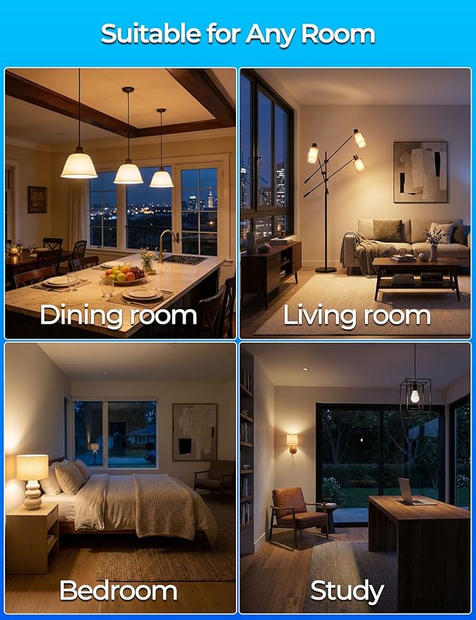 ILC RGB LED Light Bulb, Color Changing Light Bulb, 40W Equivalent, 450LM, 2700K Warm White 5W E26 Screw Base RGBW, 12 Color Choices - Timing Infrared Remote Control (8 Pack)