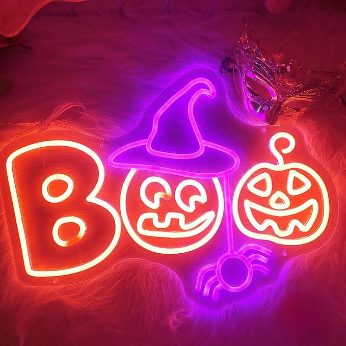 All Saints' Day LED Neon Sign for Wall Decor USB Adjustable Brightness Living Room Bars Barbers Pub Wedding Party Salon Club Gatherings Gaming Room Man Cave Halloween Christmas Birthday Art Wall Decor