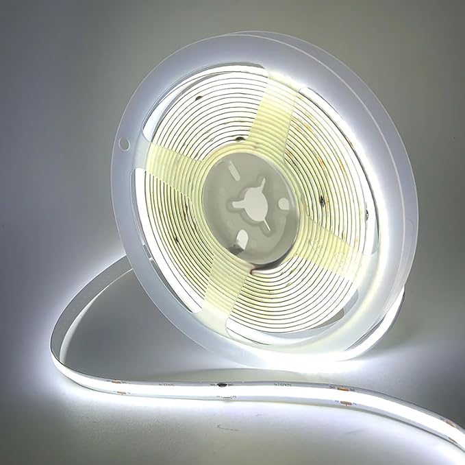 5V USB COB Led Strip Light White/Red/Green/Pink/Ice Blue/Yellow 300 LEDs Flexible Ribbon DC Night Lamp TV Backlights Home Decor for Under Cabinet Kitchen Living Room Shelving (Green, 1M)