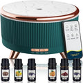 Essential Oil Diffuser for Home with 6 Essential Oils Set,500ml Diffuser with R/C 7 Colors Light & 3 Mist Mode Automatic Shut-Off,Aromatherapy Diffusers for Home,Office,Yoga,Spa,Gift