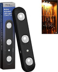 MIND&ACTION Gun Safe Lights,Motion Activated LED Light for Gun Safe Gun Cabinet, Ultra Bright Rotatable LED Lens for Directional Lighting Battery Powered (Black 1 Pack)