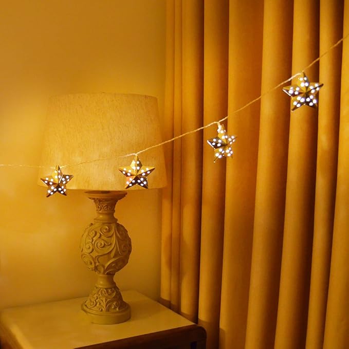 ACRAFT Twinkle Star String Lights Plug in Fairy Lights for Bedroom with End-to-end Connector Ambient Lighting Night Lights Nursery Light for Thanksgiving Decorations Christmas Lights