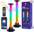 VCOM RGB Light Bar,27.5cm Music Sync RGB IC LED Lights Bars,Color Changing TV Backlight App & Remote Control, USB Powered Ambient Lighting for TV, PC Room Monitor Backlight Gaming Accessories