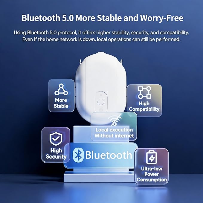 Smart Automatic Curtain Opener and Closer, Bluetooth Curtain Robot with App, Voice, Remote Control for U/T Rails Compatible with Alexa, Google Home, Tuya, Smart Life APP