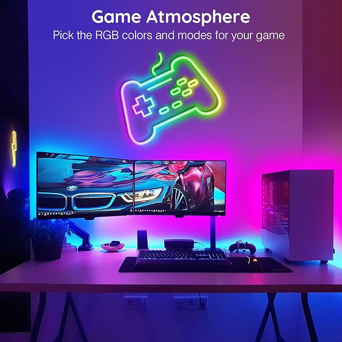 32.8Ft Neon Rope Lights,Flexible Led Rope Lights Control with App/Remote,Multiple Modes RopeLights,IP65 Outdoor RGB Led Neon Lights NonWater Resistant,Music Sync Gaming Led NeonLight Strip (100FT)