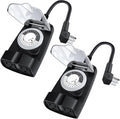 G-ELEK Outdoor Timer Outlet Waterproof, 24 Hour Outdoor Light Timer, Timers for Electrical Outlets, Ideal for Pool Pump, Christmas Lights, Heavy Duty, 2 Grounded Outlets, ETL Listed, 2 Pack