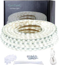 20ft LED Light Strip Kit, Waterproof 6000K Daylight White, 110V, Flexible SMD 2835 LEDs, UL-Listed Power Supply – Ideal for Indoor/Outdoor Deck, Patio, Christmas & Camping Decor