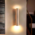 Indoor Led Creative Loft Warm Light Modern Corridor Living Room Bedside Lamp Decoration Alumiwall Lighting,Golden,10X50Cm(7W) (Golden 8X30Cm(5W))