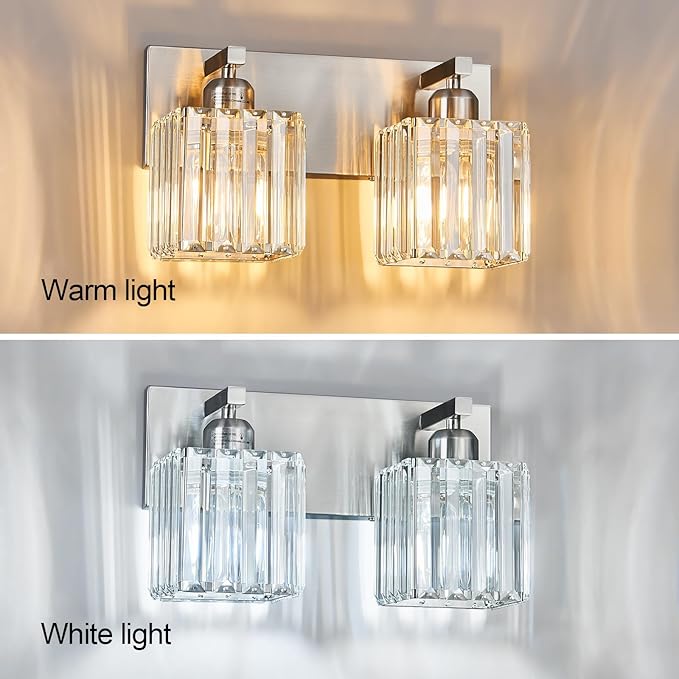 BubbleGlassBallWallSconcesBathroomLightFixturedFinish,3-LightRibbedGlobesLamps,WallMountedVanityLightFixtureforBedsideStairwayHallwayPorch