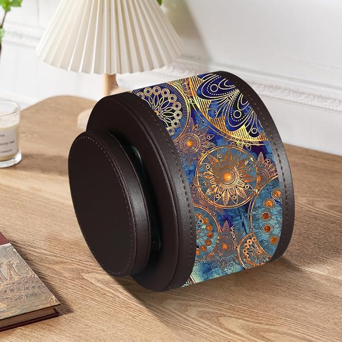 Pen Holder for Desk Organizers and Accessories, 360 Swivel TV Remote Control Holder for Table, Nightstand Organizer Caddy for Office Supplies/ Media Controllers, Bedside Decorations for Living Room