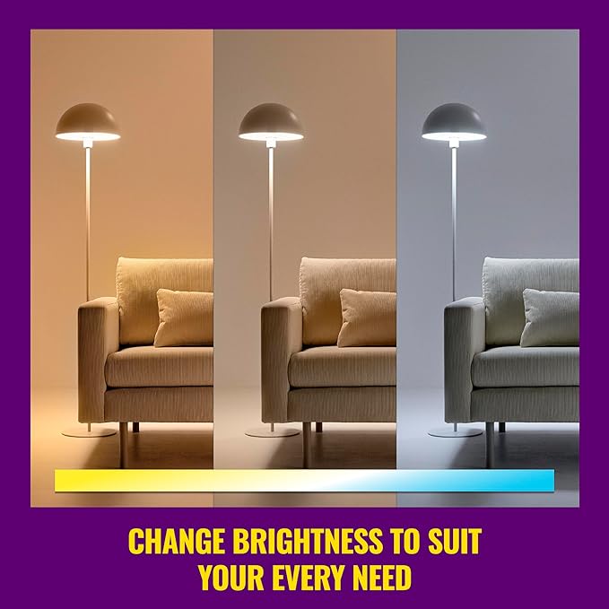 WiZ Connected 60W ST19 Tunable White Filament LED Smart Light Bulbs - Connects to Your Wi-Fi - E26 Smart Bulb - Control with Voice or App + Activate with Motion - Matter Compatible - 1 Pack