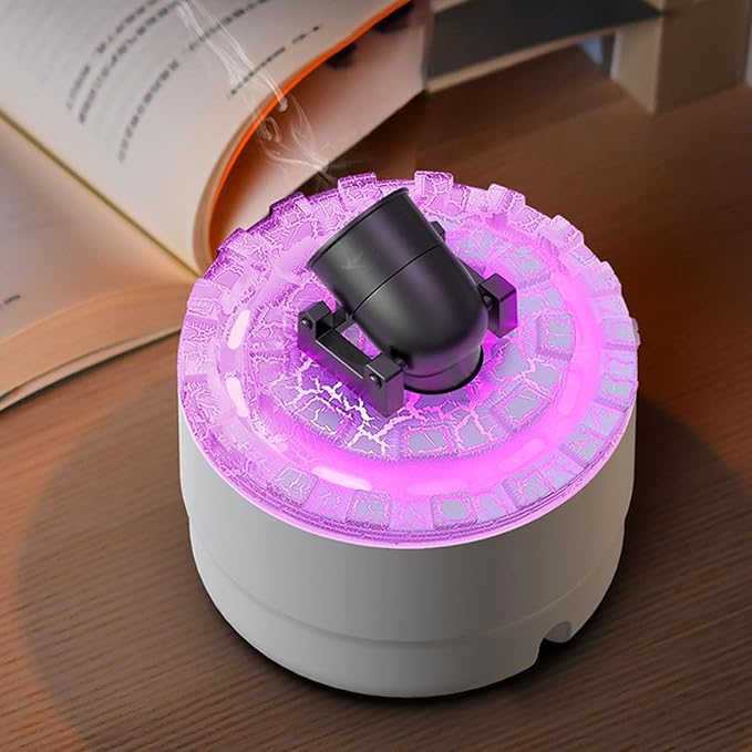 Aromatherapy Essential Oil Diffusers, 300ml High Mist Output Humidifiers for Large Room, with 7 Color LED Light, Quiet Air Diffuser Humidifier Night Light for Home (White)