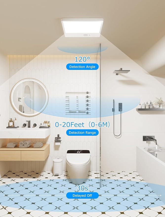 Battery operated ceiling light 2Pack,3 Color Motion Sensor Lights with Remote,Rechargeable ceiling light 7.48in,Wireless Closet Light Battery Operated, Wireless ceiling light for Shower Pantry Stairs