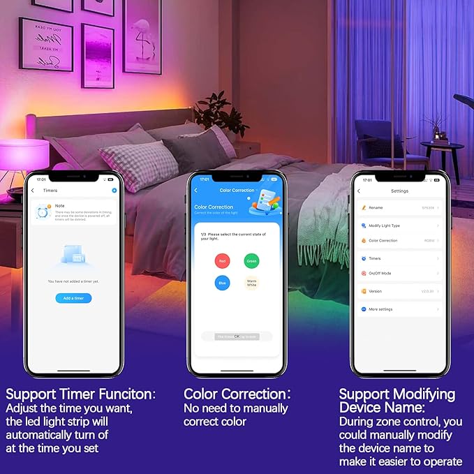 RGBZONE Bluetooh LED Controller, Smart APP Control, DC5V/12V/24V SP630E LED Controller, Mic Music Sync, Support PWM Single Color CCT RGB RGBW RGBCCT Or SPI TTL IC Chip LED Strip WS2811 WS2812B etc.