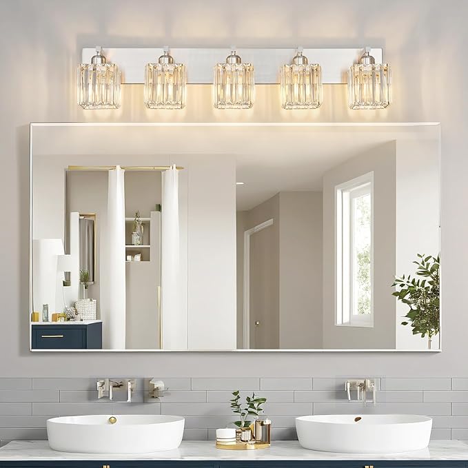 BubbleGlassBallWallSconcesBathroomLightFixturedFinish,3-LightRibbedGlobesLamps,WallMountedVanityLightFixtureforBedsideStairwayHallwayPorch