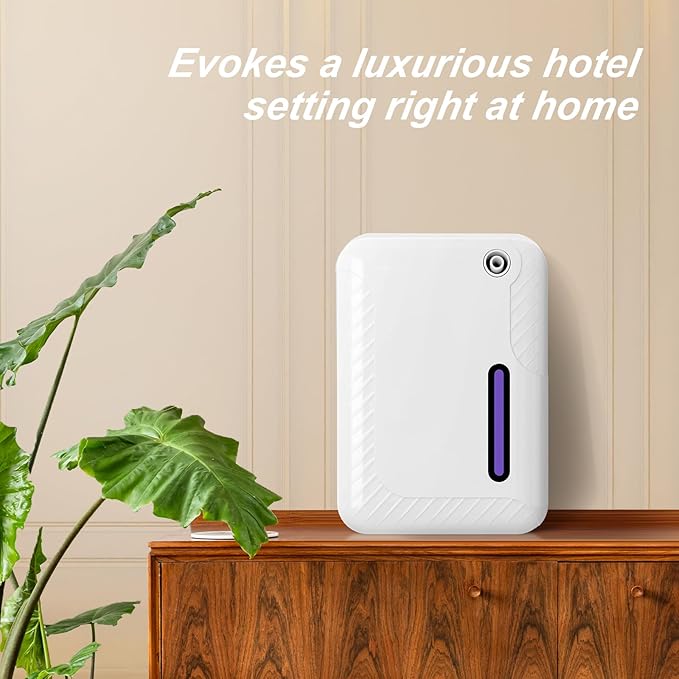Smart Scent Air Machine for Home, Bluetooth & WiFi Waterless Essential Oil Diffuser with Cold Air Tech 250ML, 1500 sq. ft Coverage Scent Diffuser for Large Room, Office, Spa, White