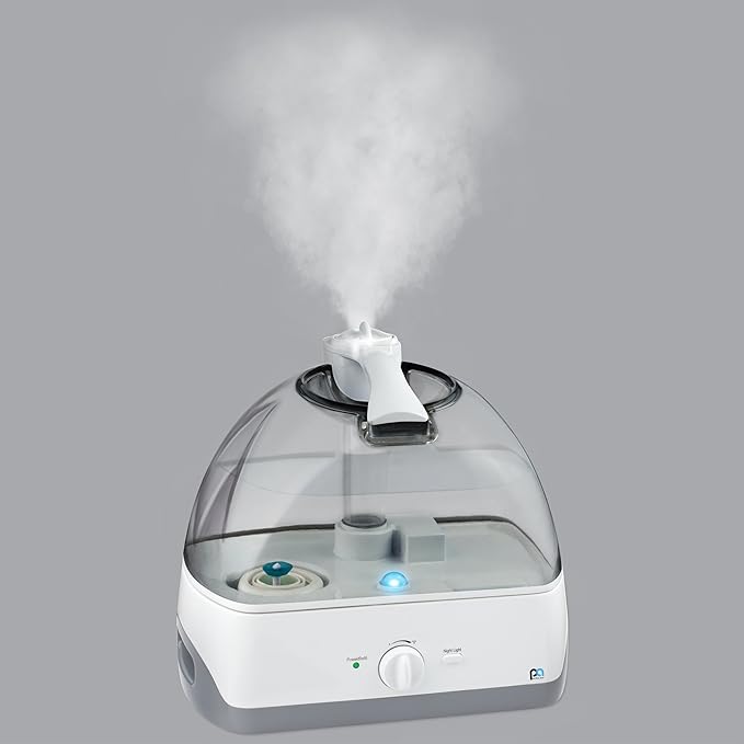PerfectAire PAU13 - Cool Mist Ultrasonic Humidifier - 1.3 Gallon, Single Room, Touch Control