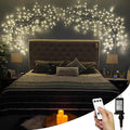 Enchanted Willow Vine Lights with Remote, 18 Branches 144 LEDs Lighted Willow Vine for Wall Decor, Indoor Christmas Swags Decorations for Bedroom, Living Room & Home Decor