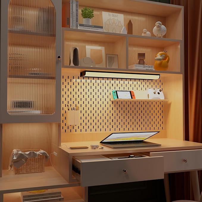 LAMPAOUS LED Under Cabinet Lighting Hardwired,White and RGB Multi Colored Smart Cabinet Lights with Remote App, Alexa and Google Compatible WiFi Blutooth Wireless Undermount Lamp for Kitchen