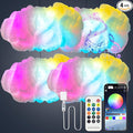 RGB Cloud Ceiling Light – Smart Music Sync Lighting, 16M Colors, Timer & Dimming, Easy Install for Bedroom, Dorm, Apartment
