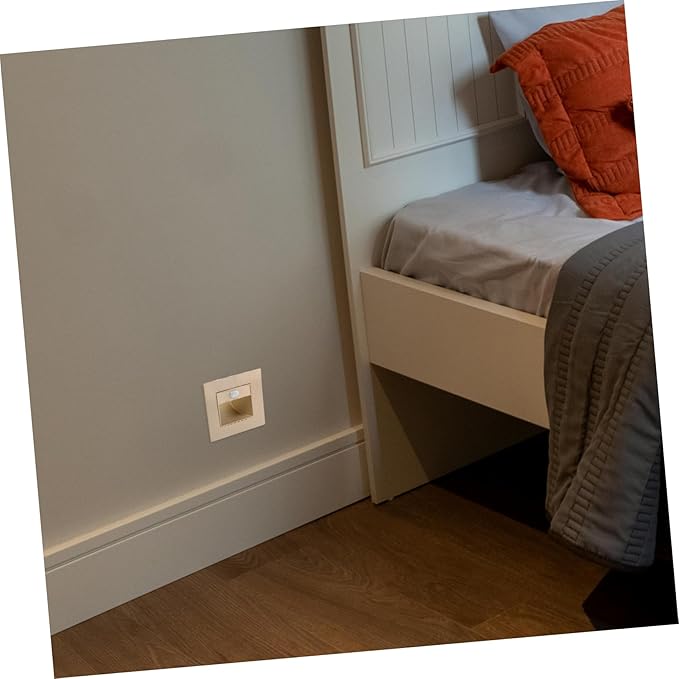 Alipis Induction Foot Lamp Stairs Lights Motion Sensor Led Indoor Step Lighting Wall Mount Soft Warm for Home Bathroom