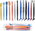 Zanch Car Wrapping Flexible Micro Squeegee/Curves Slot Tint Tool,Complete Tools for Automotive Vinyl Wrap Film Installation - Specialized 13pcs Vinyl Wrap Squeegee Set