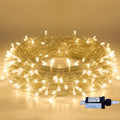 Christmas String Lights - 220 LED 25m/82ft 8 Modes End-to-End Plug in Indoor/Outdoor Waterproof Decorative Fairy Twinkle Lights String for Tree/Wedding/Thanksgiving Day/Patio/Room/Home - Warm White
