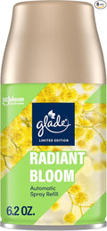 Glade Automatic Spray Refill, Radiant Bloom, Scented Air Freshener for Home and Bathroom, 6.2 Oz
