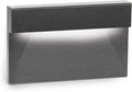 WAC Landscape Lighting, LEDme 120V LED Horizontal Ledge Indoor and Outdoor Step and Wall Light 3000K Built-in LED in Black