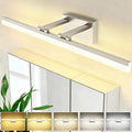 SOLFART 31.5 Inch Dimmable Bathroom Vanity Lights Over Mirror 5 Color Temperature Vanity Lighting Fixtures for Bath Brushed Nickel Bathroom Light fixtures Bar 5CCT