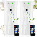 Automatic Air Freshener Spray Dispenser (2-pack), Wall Mounted or Freestanding Sprayer Holder, Multiple Time Settings, Commercial and Home Use in Bathrooms, Offices, Living Rooms, etc (White, 1121)