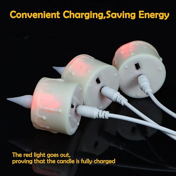 Rechargeable LED Tealight Candle with Remote Control & Timer Flickering FlamelessTea Light Electric Fake Candles with USB Charging Cable for Halloween,Latern,Table,Xmas Decor (12pcs,Warm White)