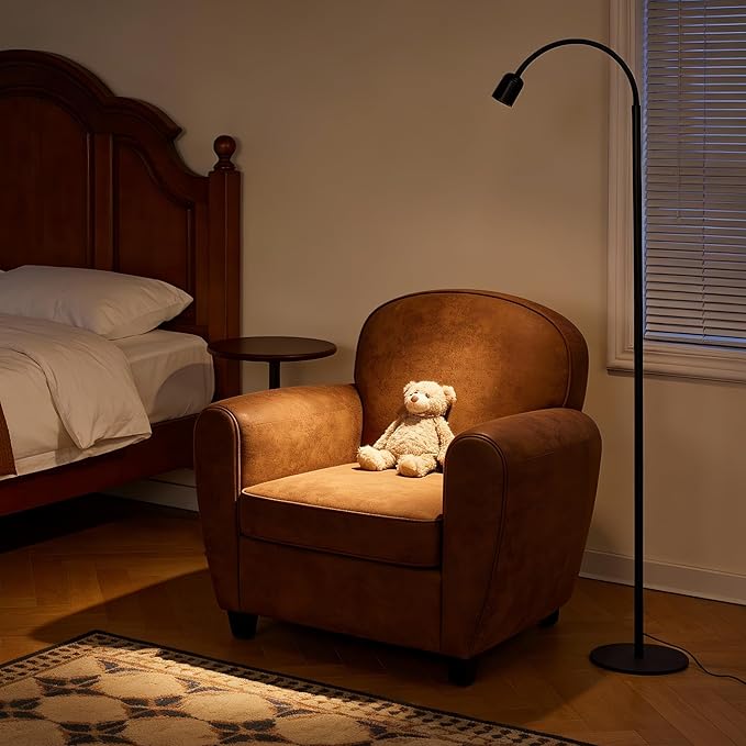 Aisilan LED Floor Lamp with Remote Control, Dimmable Standing Reading Lamp, Touch Control, Adjustable Color Temperature & Brightness, Modern Floor Lamps for Living Room Bedroom Office