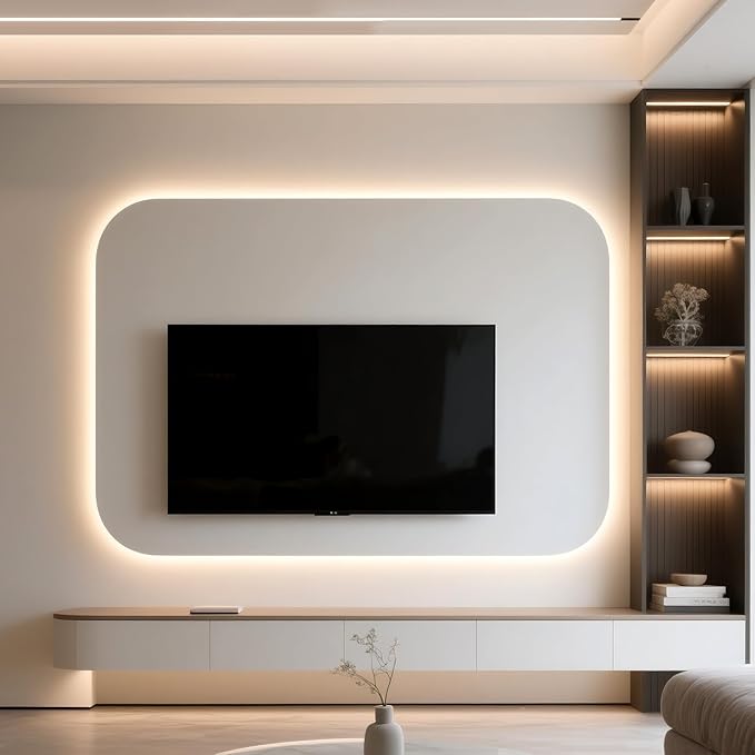 COB LED Strip Lights, Dotless LED Lights with Remote& App, 49.2ft Natural White 4000K Super Bright Dimmable 24V Flexible LED Tape Light,Kitchen Cabinet,Office,Stairs,Shelf Indoor Lighting.