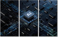 Wall Art for Living Room Circuit Board Pictures Bedroom Wall Decor Artificial Intelligence Concept Wall Paintings for Office Print On Canvas Modern Artwork Stretched and Framed Ready to Hang (42"Wx28"H)
