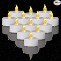 200PCS Flameless LED Tea Lights Candles, Realistic and Bright Flickering Long Lasting 200Hours Battery-Powered, Ideal Party, Wedding, Birthday,Halloween, Christmas ,Home, Table Decoration WarmYellow