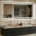 72X30 LED Bathroom Mirror with Lights, Anti-Fog, Dimmable - Lighted Bathroom Vanity Mirror with Front & Back Light, 3 Color Temperatures, Memory Function, Tempered Glass (Horizontal/Vertical)