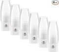 Maxxima MLN-16 LED Plug in Night Light - Features Auto Dusk to Dawn Sensor, 5000K Daylight, 5 Lumens, Ideal for Bedrooms, Bathrooms, and Hallways - 6 Pack