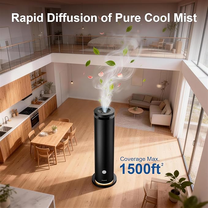 Waterless Scent Diffuser Starter Kit with 5 Essential Oils, Luxury Hotel-Class 1500 Sq Ft Coverage Aromatherapy Diffuser Oil Machine, 4.06Oz/120mL Air Diffusers for Home Large Room Hotel SPA