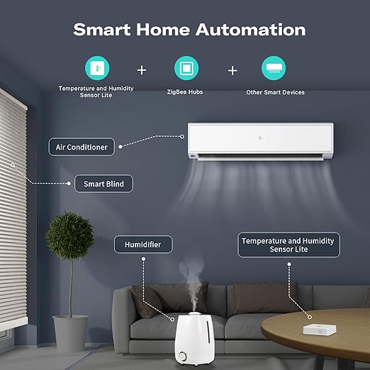 THIRDREALITY Zigbee Temperature and Humidity Sensor Lite 3Pack,Smart Thermometer and Hygrometer, Compatible with Echo Devices with Zigbee Hub Built-in,Home Assistant, SmartThings, Homey,Hubitat