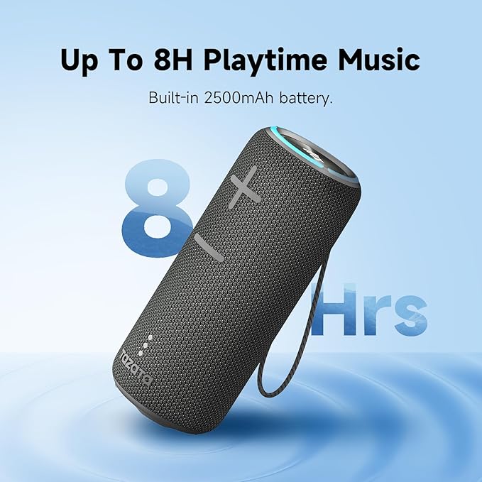 TAZATA 30W Loud Outdoor Portable Bluetooth Speaker, IPX7 Waterproof - Dustproof Wireless Speaker with Mega Bass, 8 - Hour Playtime, TWS Pairing, for Home, Party, Outdoors, Travel