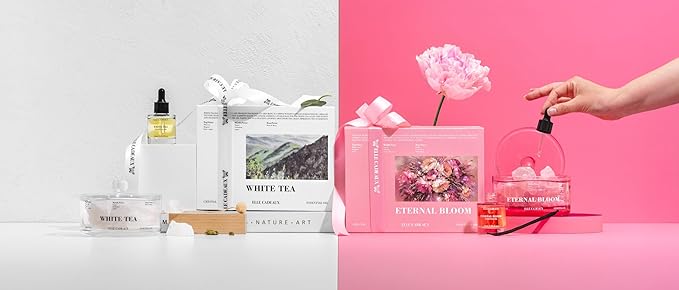 Orange Blossom Oil Diffuser Aromatherapy Gift Set with Crystal Stones – Home Spa & Relaxation Oil Gift for Women, Luxury Decor & Gift for Women, Housewarming or Birthday Gift Set | 1.06oz